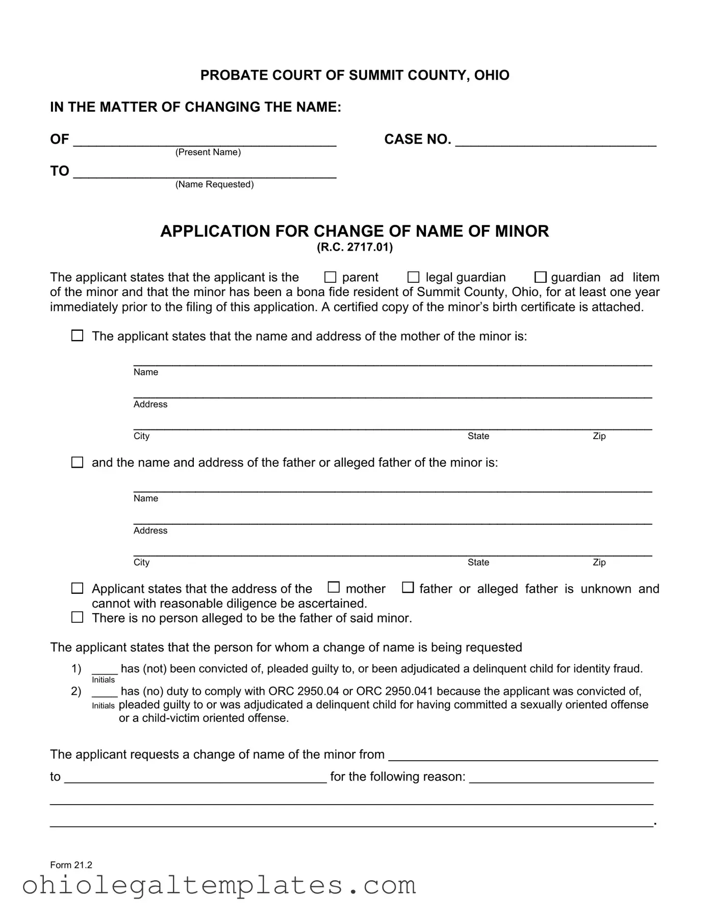 Fill in Your Ohio 21 2 Form