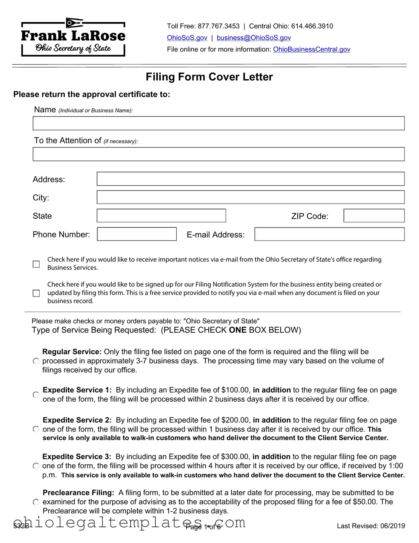 Fill in Your Ohio 532B Form