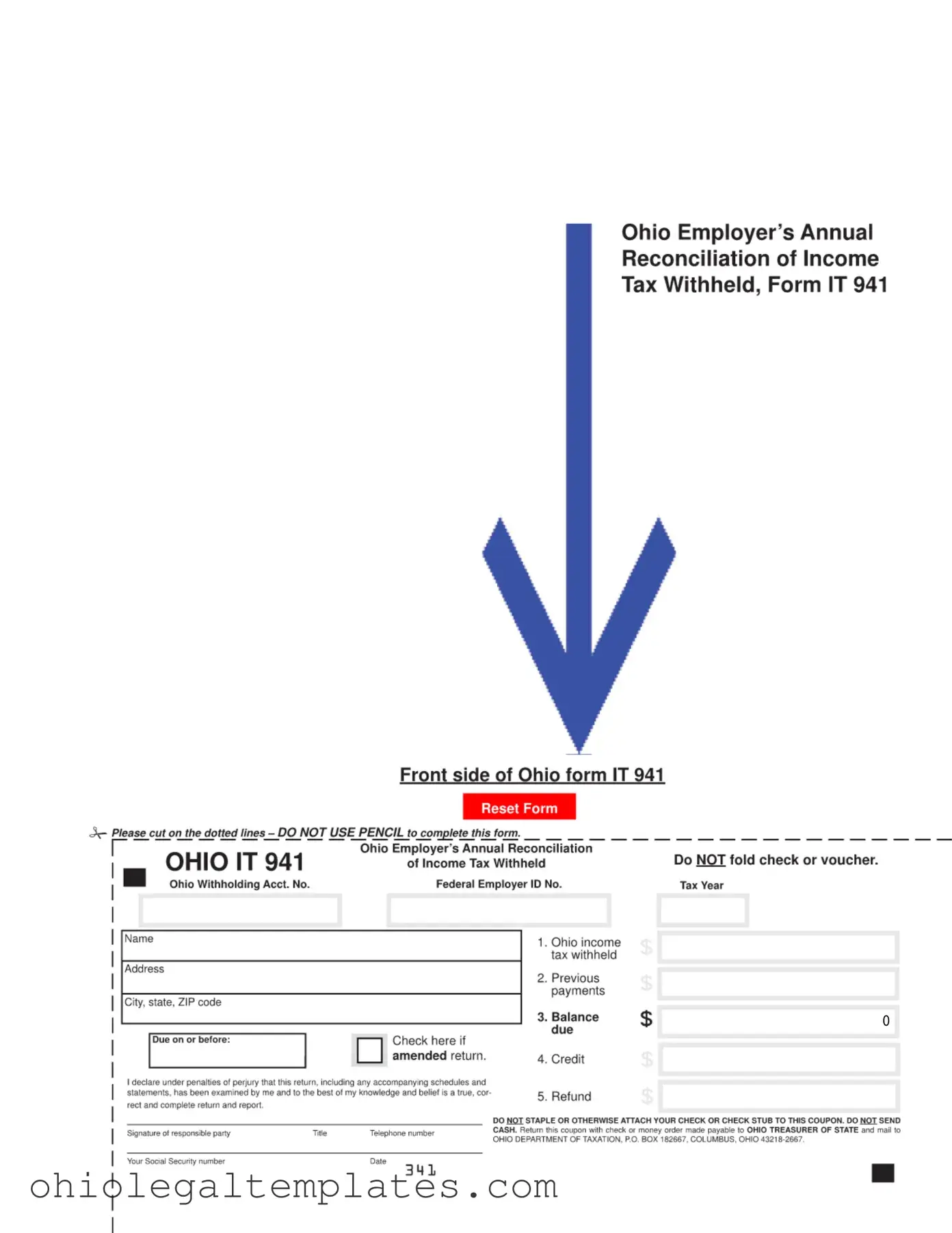 Fill in Your Ohio It 941 Form