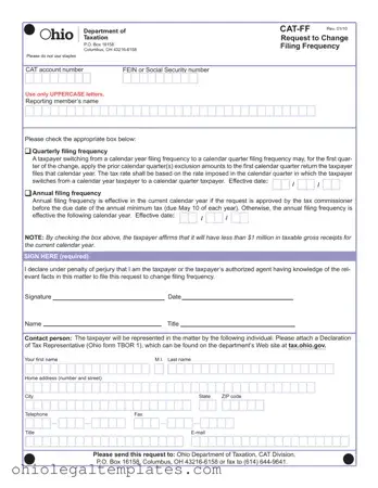 Fill in Your Ohio Cat Ff Form
