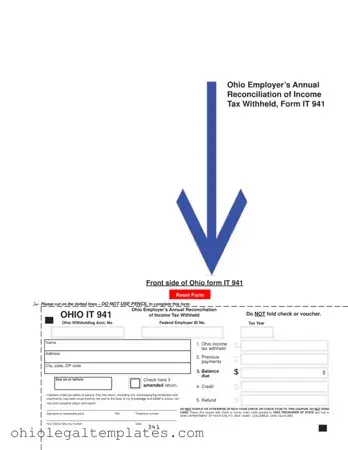 Fill in Your Ohio It 941 Form