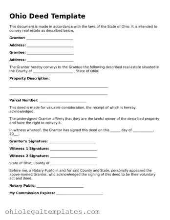 Attorney-Approved Ohio Deed Template