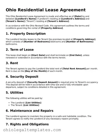 Attorney-Approved Ohio Residential Lease Agreement Template