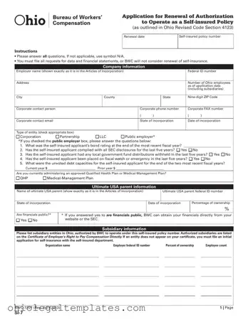 Fill in Your Ohio Si 7 Form