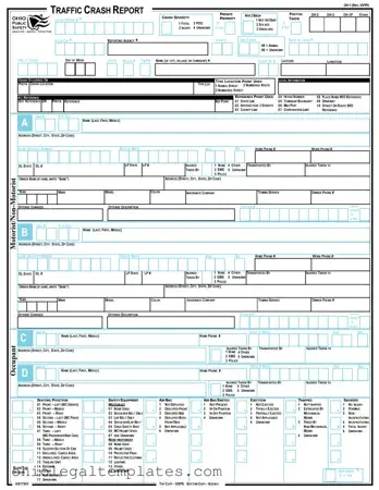 Fill in Your Ohio Traffic Crash Report Form